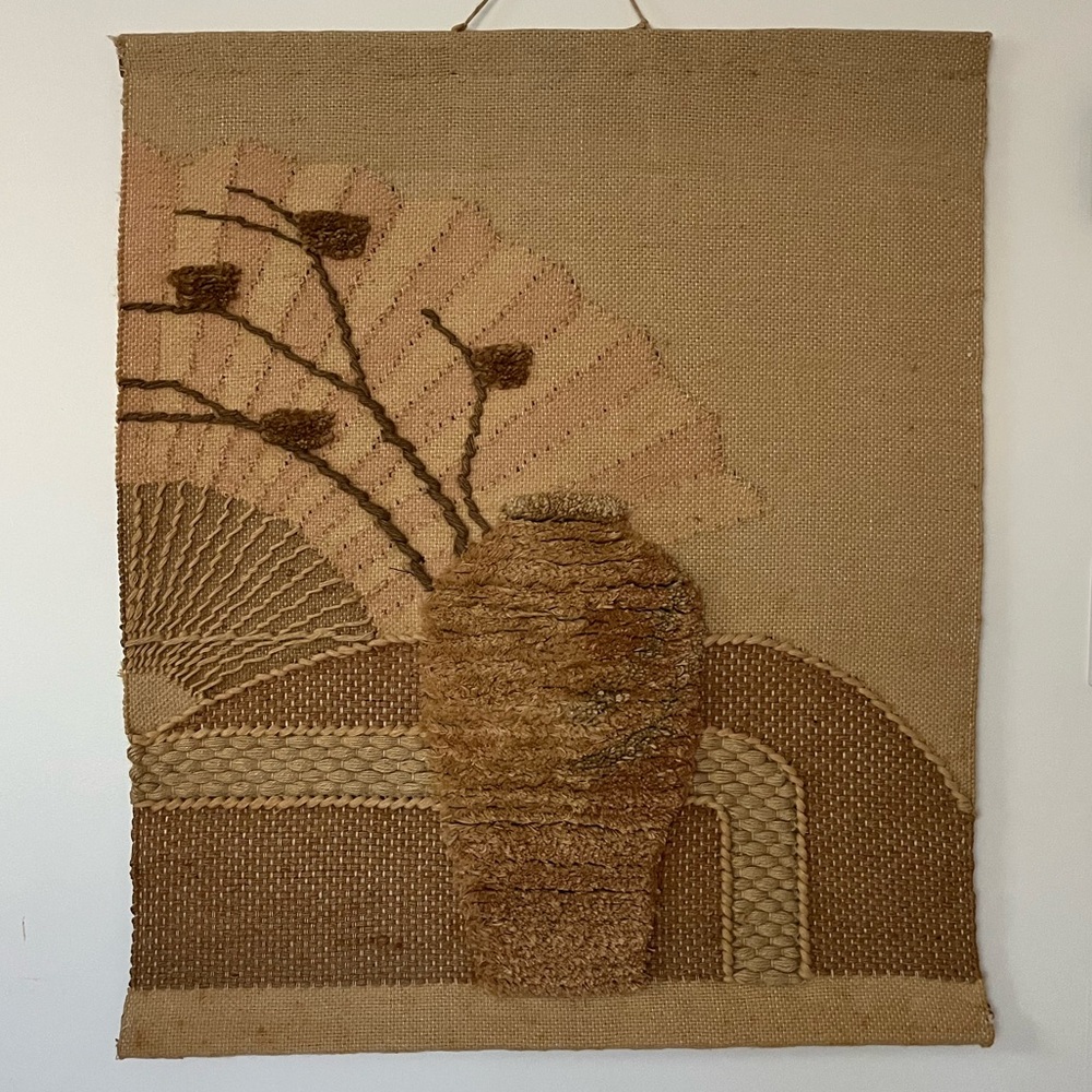 Vintage ICA Wall Hanging Tapastry Weaving